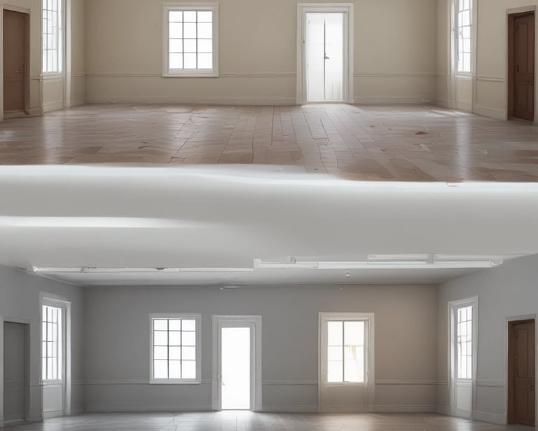 Construction workers collaborating on a commercial building site in Exeter.