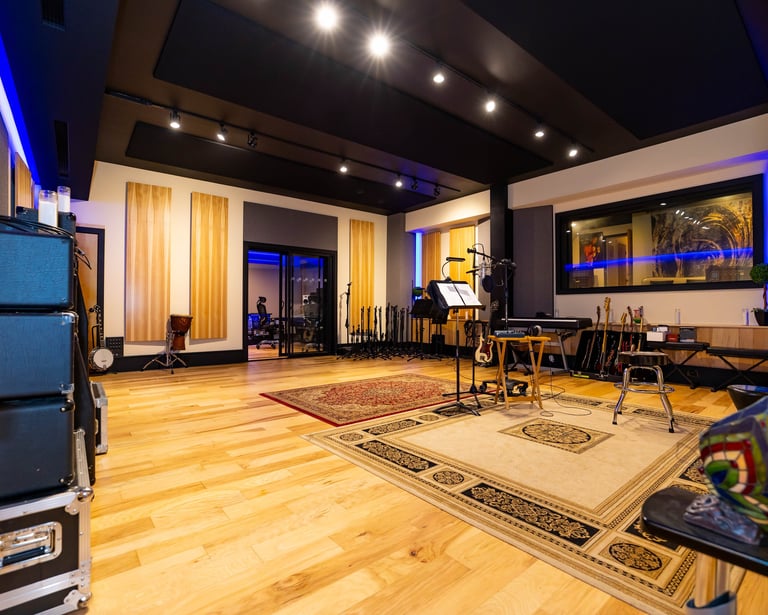 Main Live Room A at recording studio in Atlanta, GA