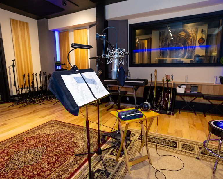 Main Live Room A at recording studio in Atlanta, GA