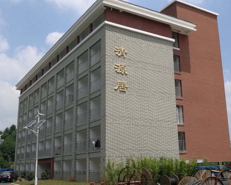 Bestone Materials flexible split brick exterior project, lightweight MCM facing bricks on apartment 