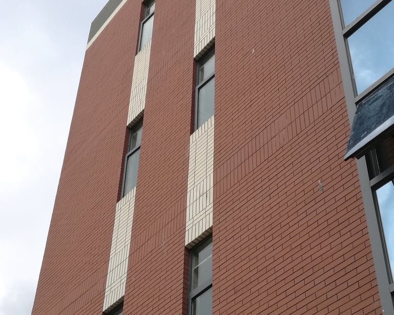 Bestone Materials architectural exterior cladding, lightweight flexible facing bricks installed on h