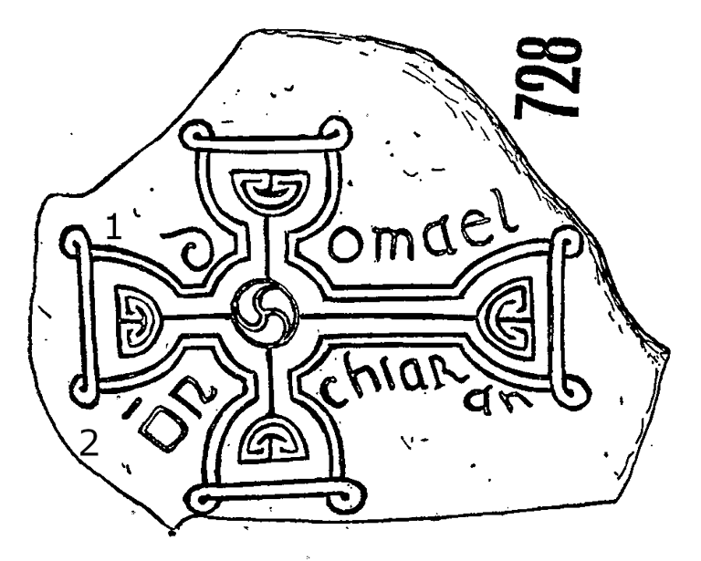 Clonmacnois Runestone 728 - Barony of Garrycastle, County of Offally, Ireland