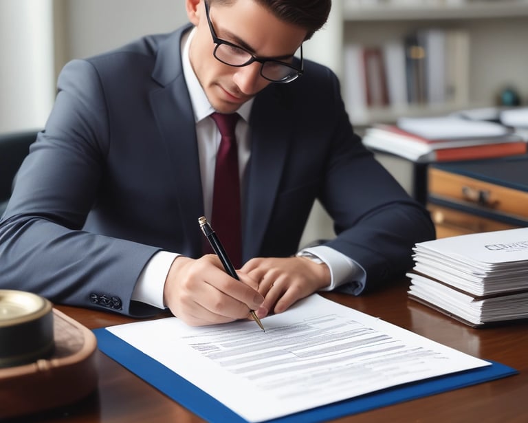 A notary visiting a hospital room to notarize documents for a patient.