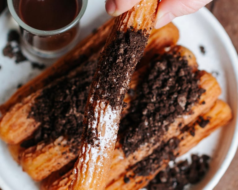 The Alley Penang signature crispy churros with Nutella dips