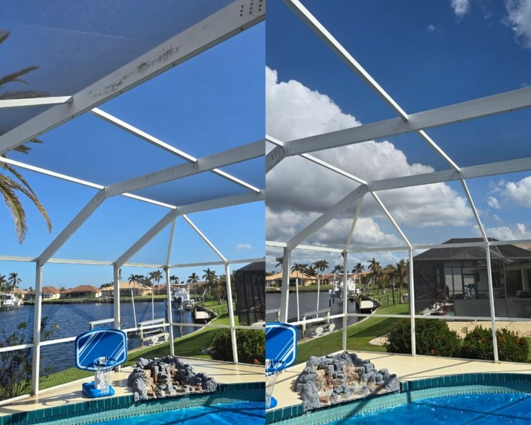 pool screen cleaning tarpon springs pasco county florida