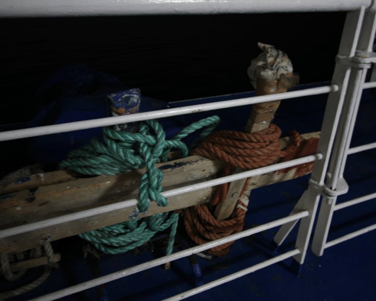 The Red and Green Navy Ropes
