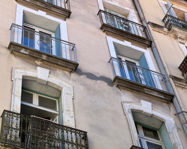 Réparation éclat de béton cordiste à Béziers