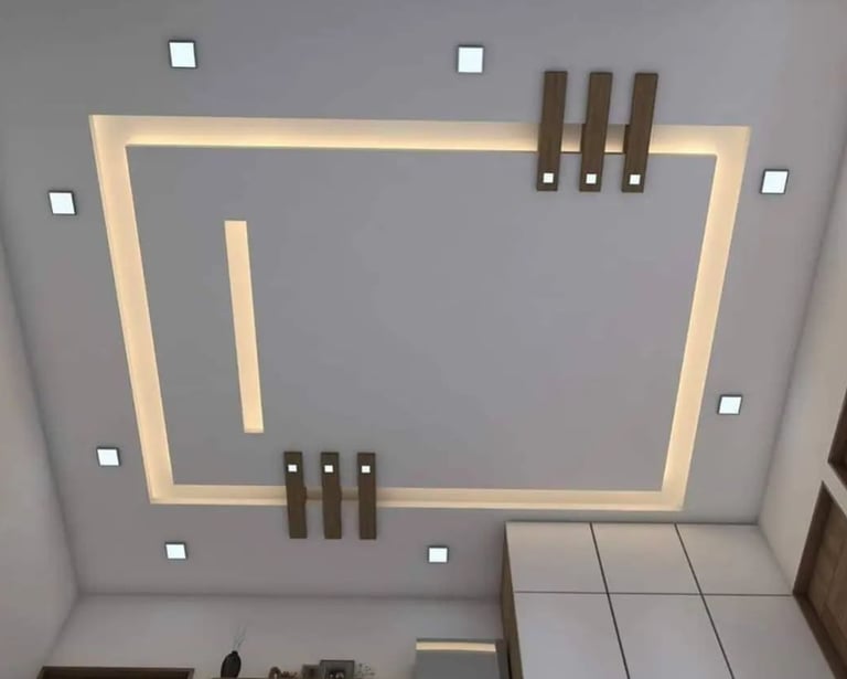 Luxury False Ceiling with LED Lights in Boisar Bungalows" dhanu road , palghar, umroli by trustedfix