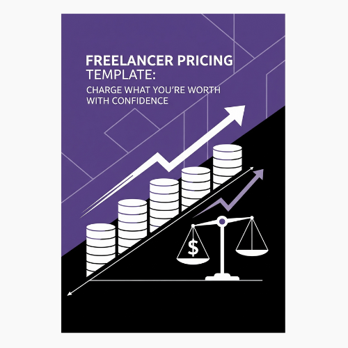 A book cover for Freelancer Pricing Template