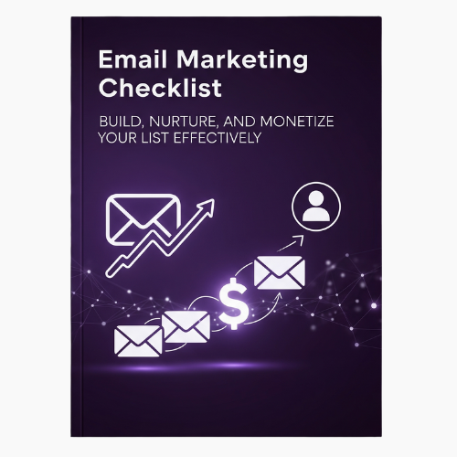 Cover book for Email Marketing Checklist