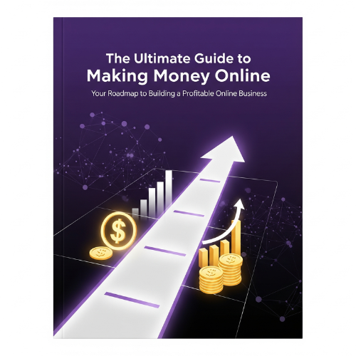 A cover book for The Ultimate Guide to Making Money Online
