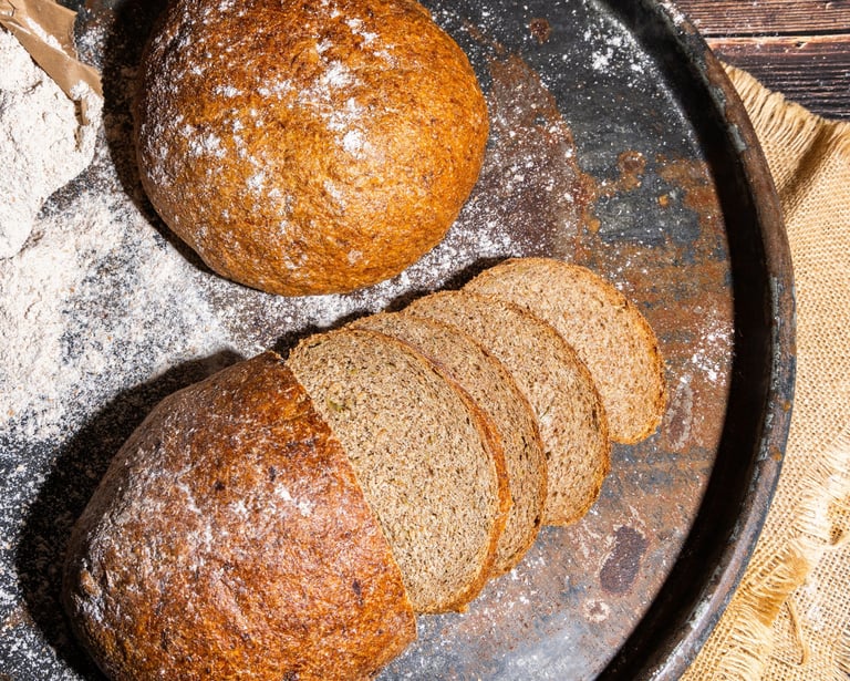 Sustainable plant-based, nutritionally-dense bread