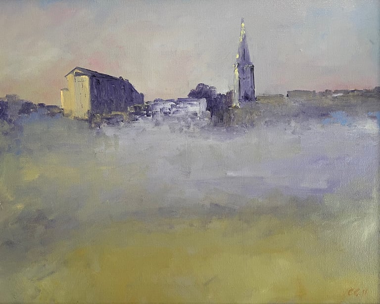 Malmesbury Abbey, Daniels Well in the mist