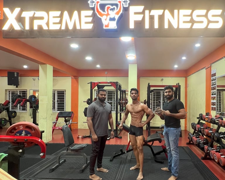 owner and member of thuraiyur xtreme fitness gym.