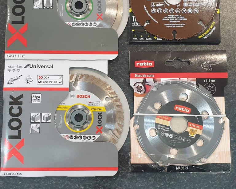 discos de radial amoladora para madera y azulejo