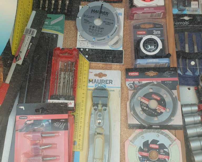 discos radial muelas brocas y vasos de carraca
