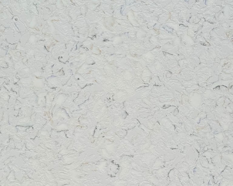 plancha, superficie o cubierta de cuarzo blanco traslúcido
