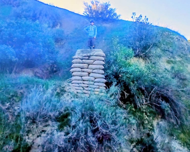 Freeride mtb features at Hulda Crooks mtb park