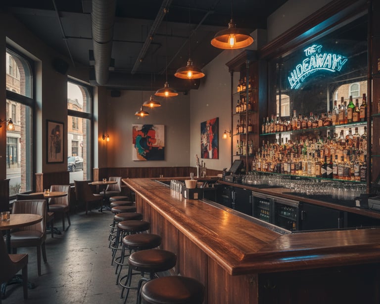 Cosy bar without custommers