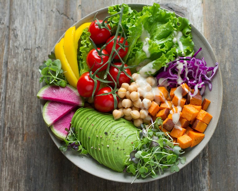 vibrant veggie plate