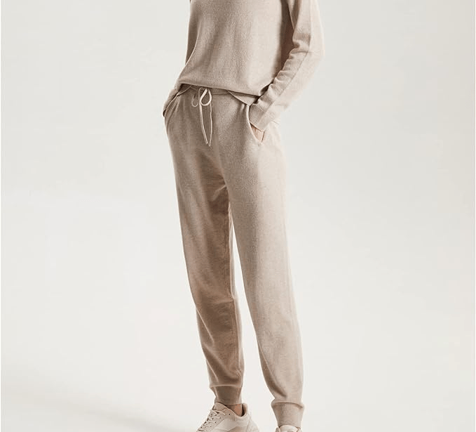 womens cashmere joggers