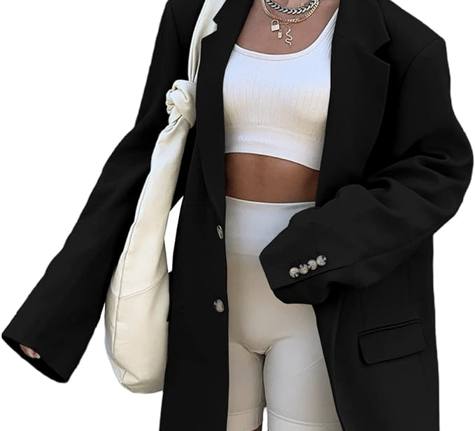 womens black suit jacket