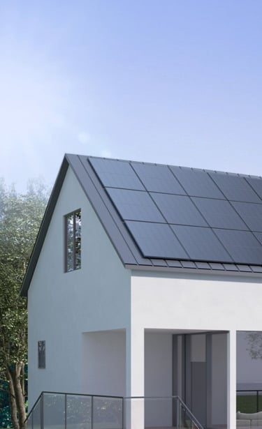 Eco Flow solar array system on roof