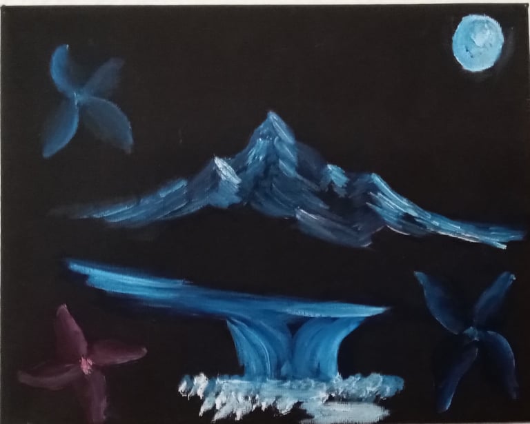 Testing Light and Dark (painting) Kylee Nicole Smith