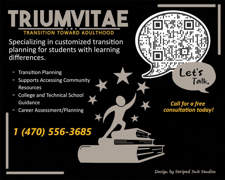 TriumVitae customized transition planning and supports Phone: 470-556-3685