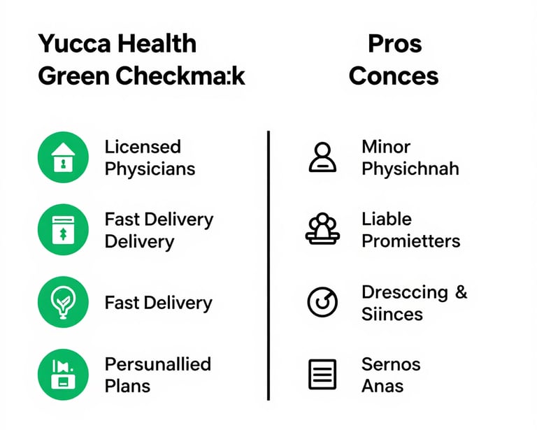 Yucca Health review pros and cons showing is Yucca Health legit for GLP-1 weight loss