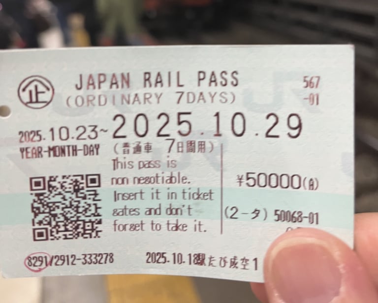 Japan Rail Pass 7 days