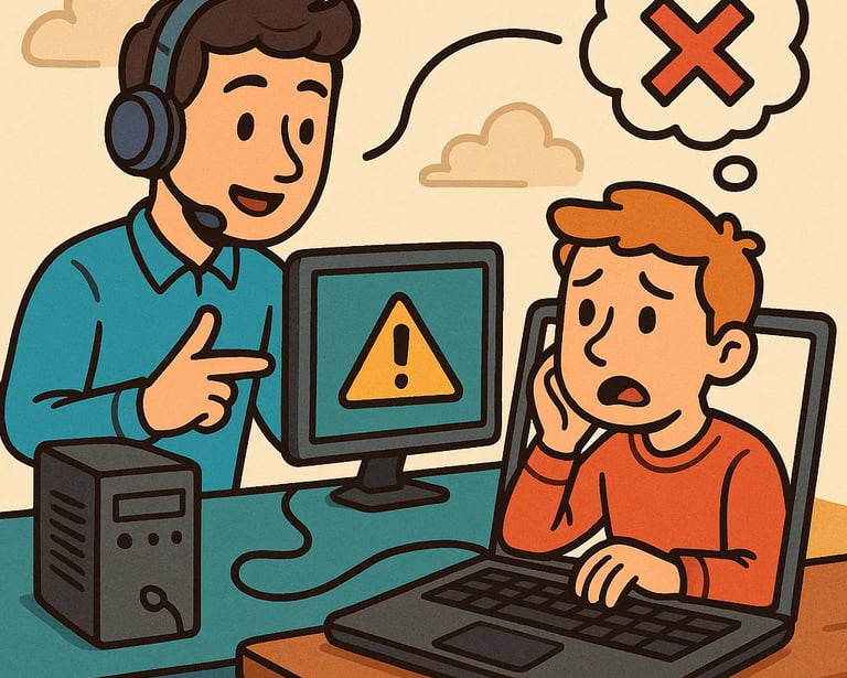 Hỗ trợ khắc phục các sự cố máy tính