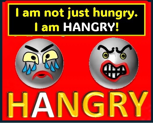 Not just hungry - but HANGRY designed by Debbie Dunn using PowerPoint & Paint