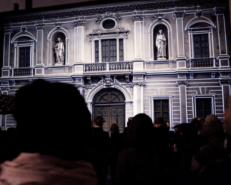 videomapping su facciata