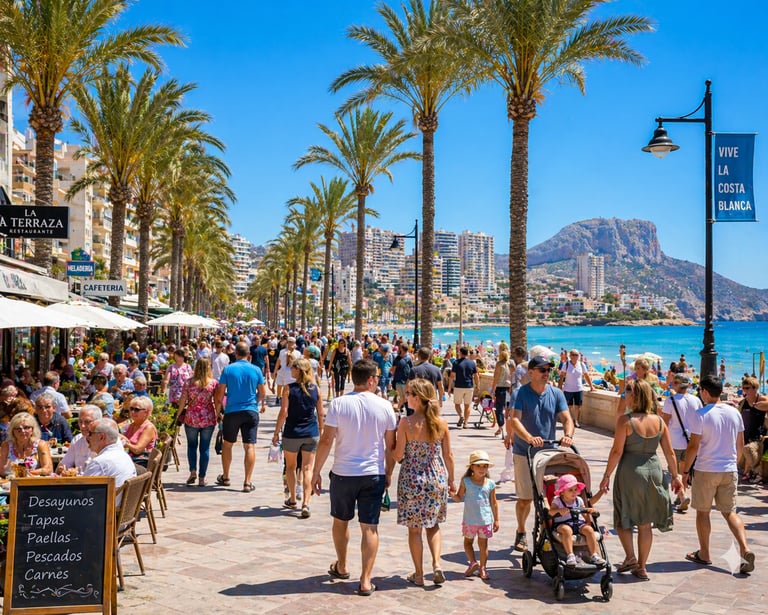 Promenade scene Coata Blanca