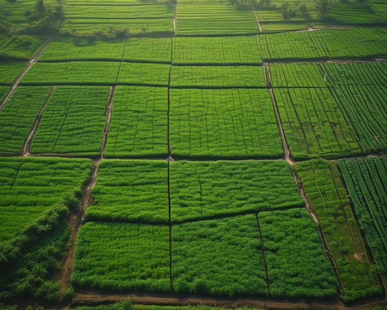 Vibrant green leaves thriving after being treated with natural liquid fertilizer from Greenroot Naturals.