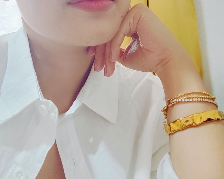 gold plated statement bangles bracelet