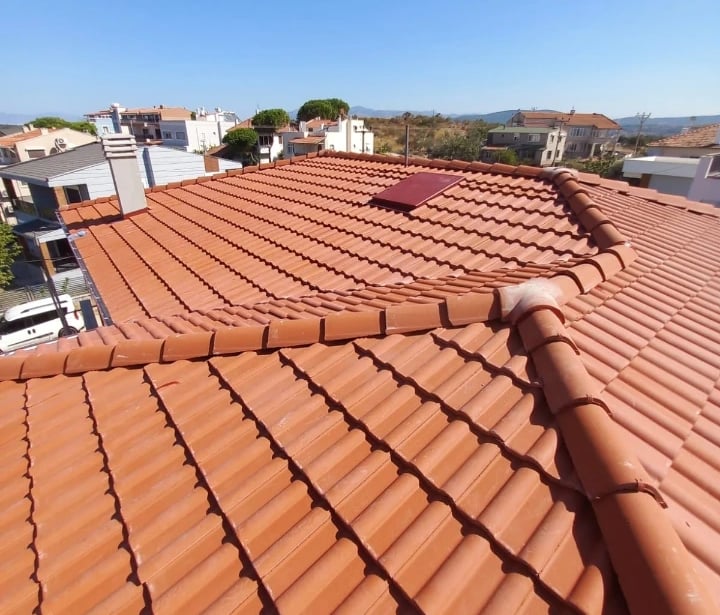ayvalik yazlik villa catisi yapim isciligimiz