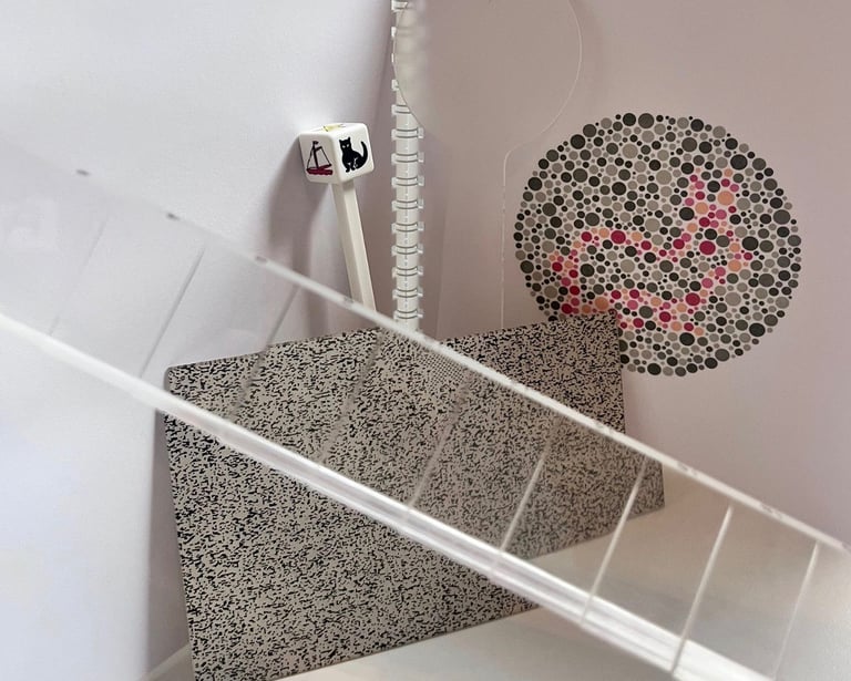 Matériel utilisé par les orthoptistes pour faire des exercices.