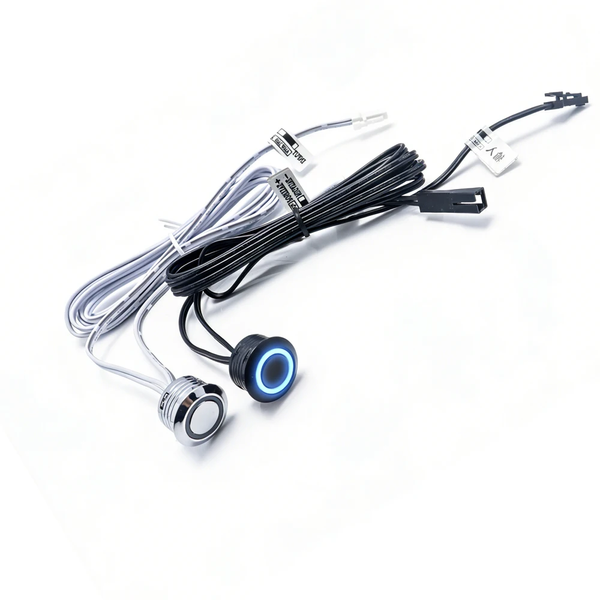 Sensor táctil capacitivo: permite regular la intensidad con un toque.