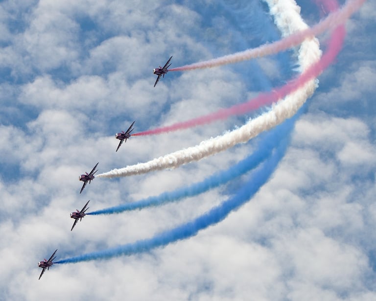 The Red Arrows at Goodwood