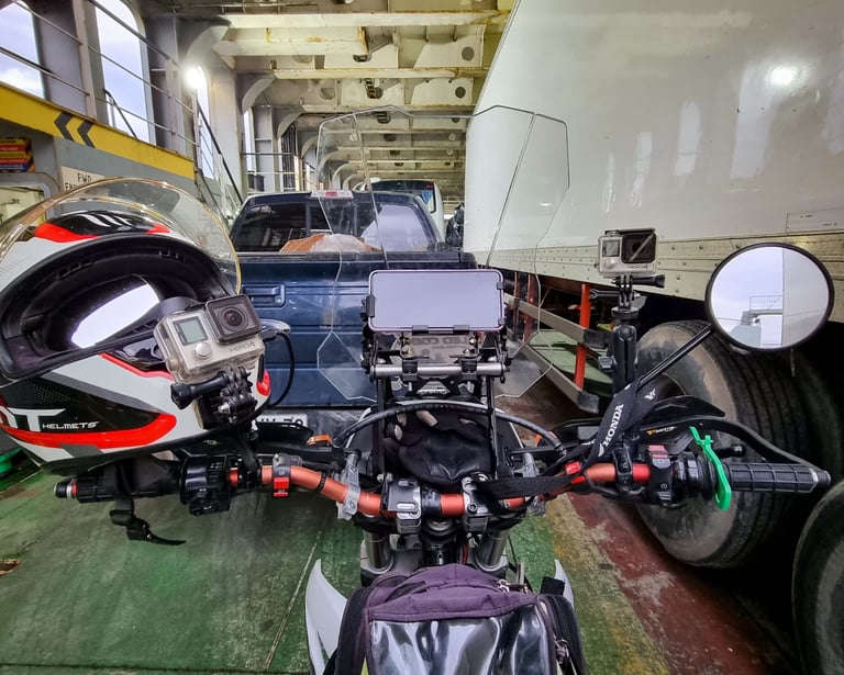 a motorcycle with a helmet on and a motorcycle