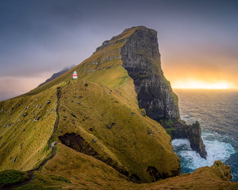 Kallur Lighthouse Faroe Islands