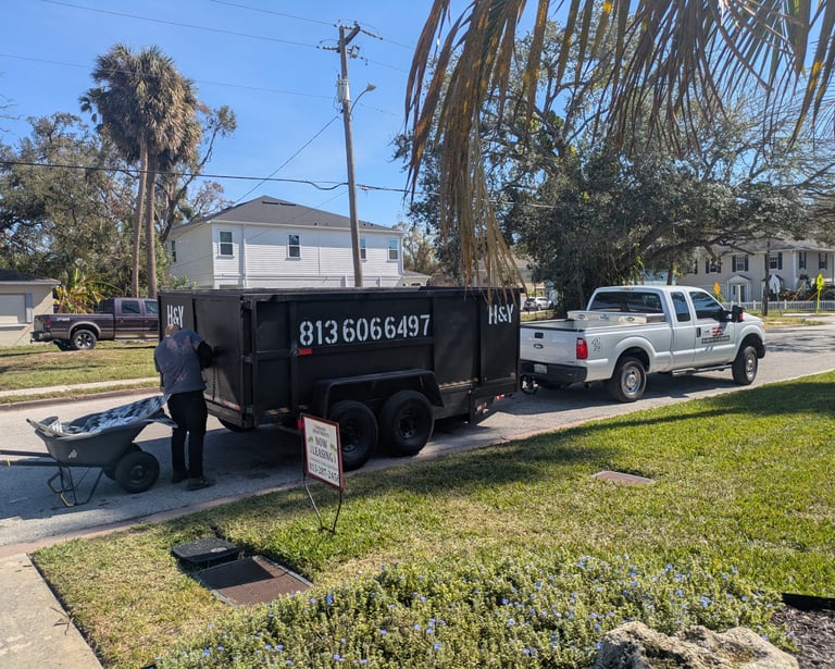Dumpster Trailer Rental and junk removal