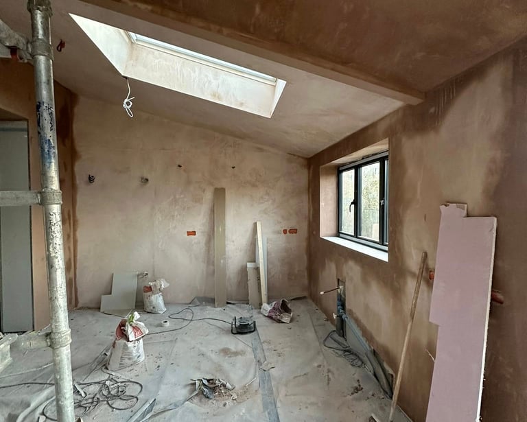 Smooth surfaces created ready for decorating.