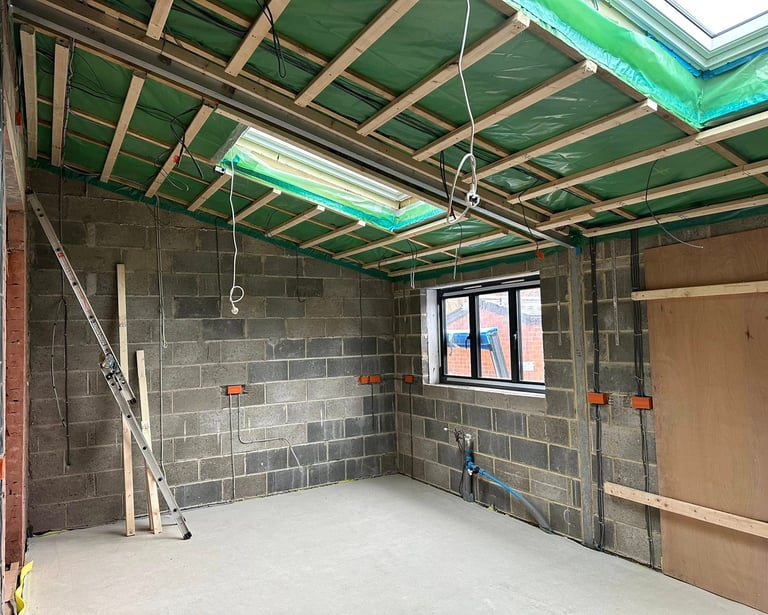 Large extension in Cawood ready for our professional services.