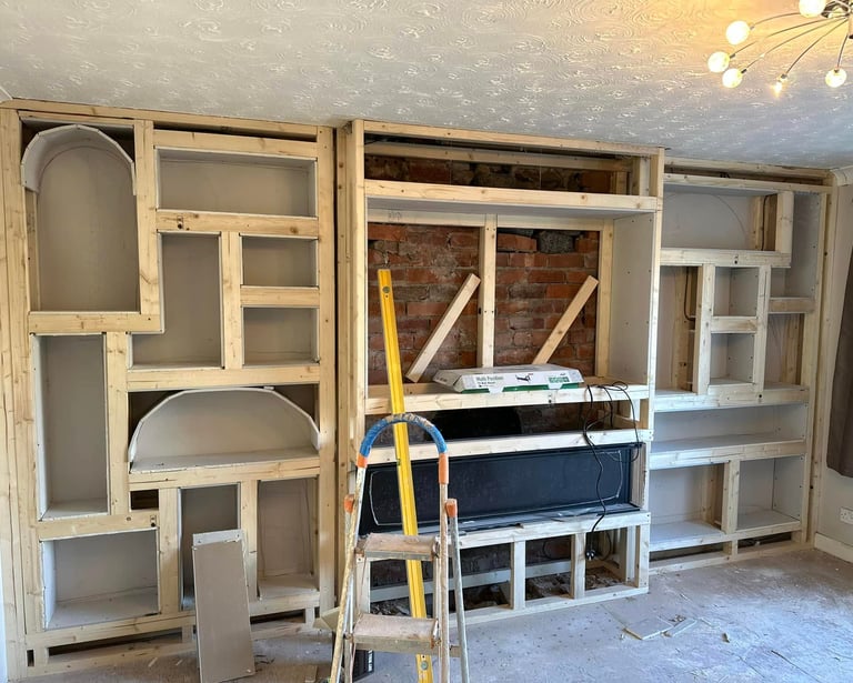 Arches created and inner sections boarded.