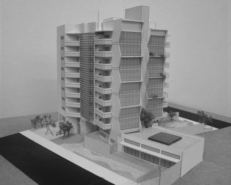 maquete física edifício residência moderno arqmaisart
