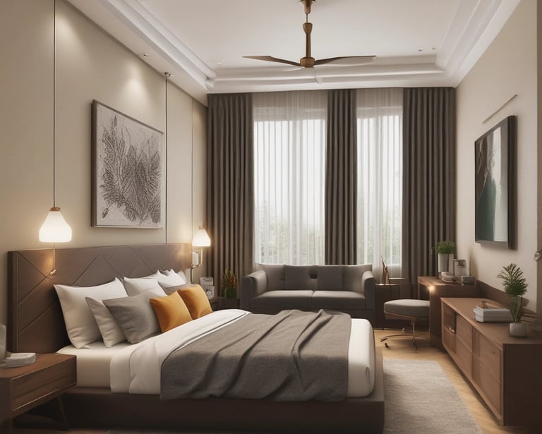 Bright living room with modern inventory