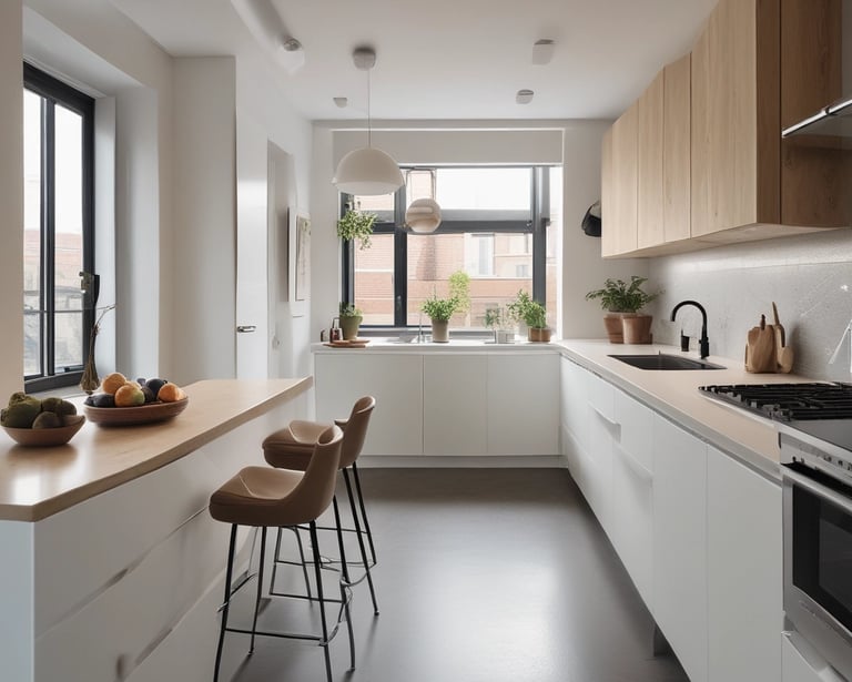 A cozy, well-furnished apartment unit ready for move-in, showcasing comfortable living space.